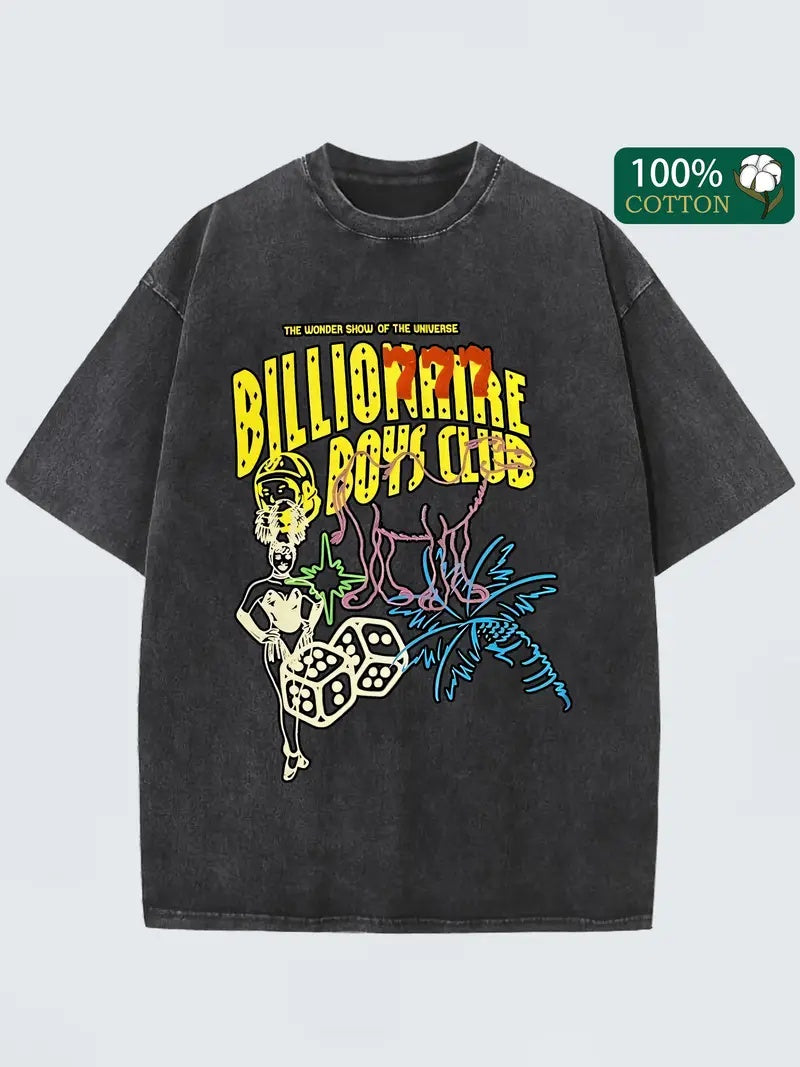 Men's Oversized Printed Short Sleeved Shirt